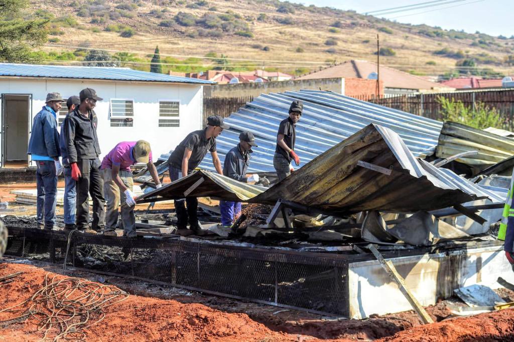 Man accused of school arson appear in court 1 A 34-year-old man accused of arson at school appeared briefly before the Atteridgeville magistrates' court for murder.