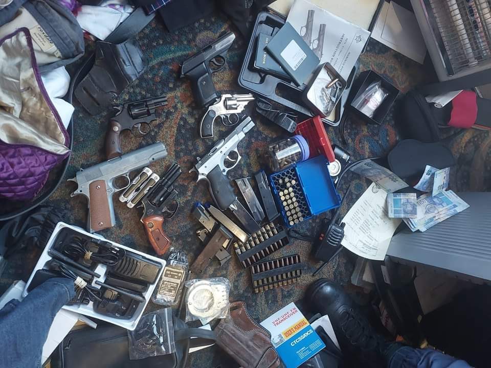 Duo nabbed for possession of unlicensed firearms, signal jammers 1 Two male suspects were arrested by the Johannesburg Metropolitan Police Department (JMPD) officers for possession of stolen property, unlicensed firearms, and ammunition in Alexandra, north east of Johannesburg.