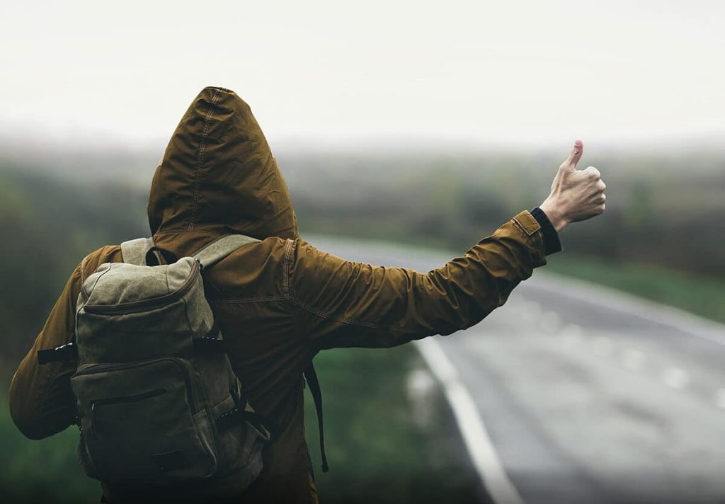 Manhunt launched after a hitchhiker robbed