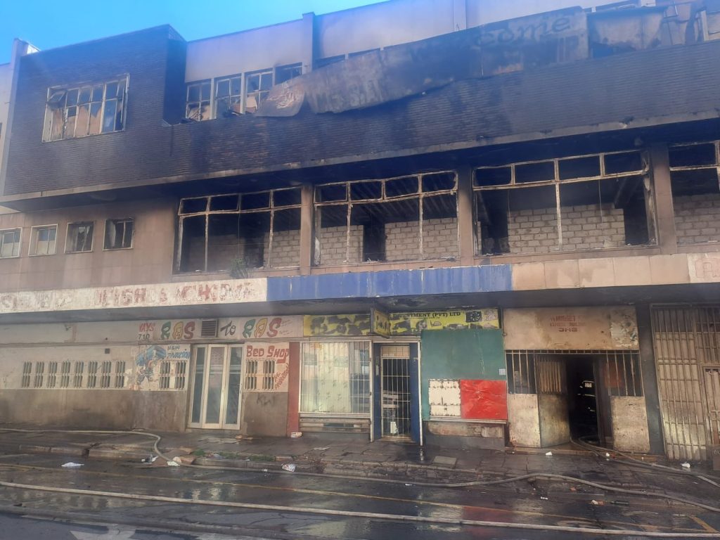 Suspected arsonist arrested for a fire that broke out in a building in Johannesburg 1 Suspected arsonist arrested for a fire that broke out in a building in Johannesburg