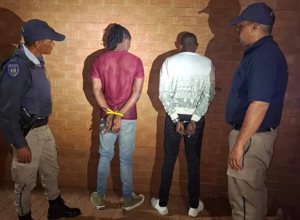 The Johannesburg Metropolitan Police Department (JMPD) in Region G rescued a kidnapped businessman and arrested two suspects on Sunday night through vigilant and decisive action.