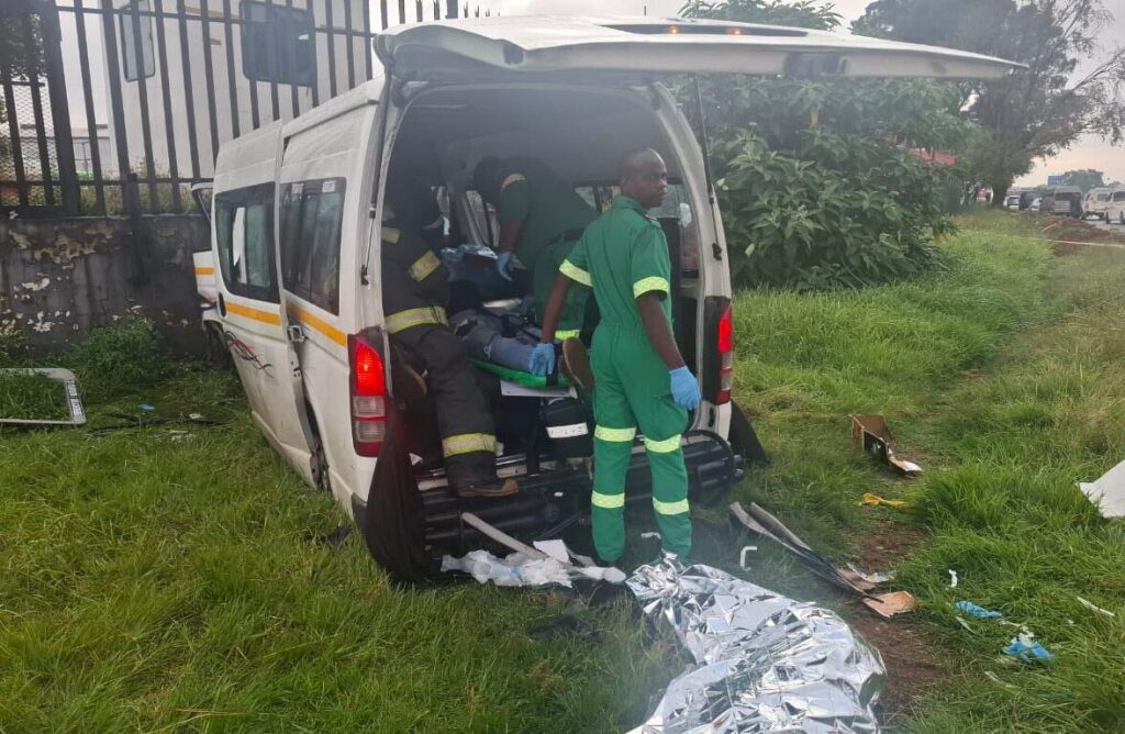 Two people lost their lives, and 13 others sustained injuries following a tragic incident involving a Toyota Quantum taxi.