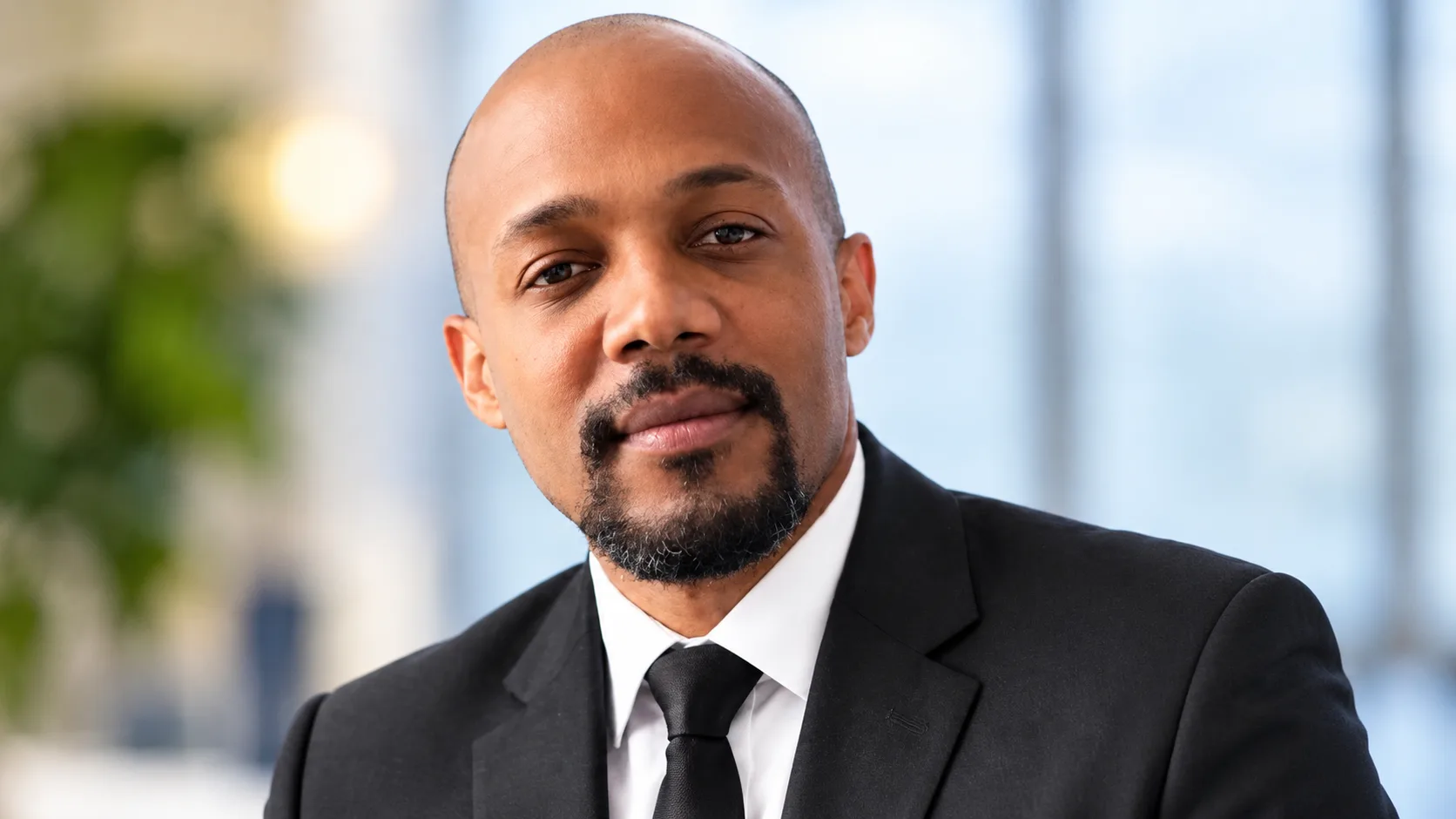 Polished Corporate Portrait of a Bald