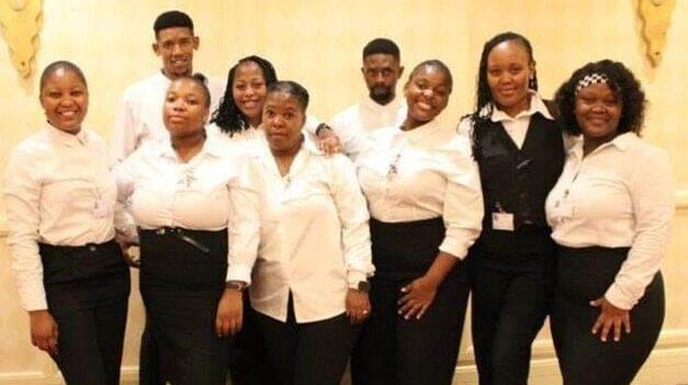 WEARING WHITE AND BLACK